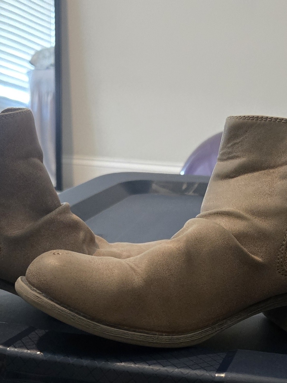 Womens Billabong Suede Ankle Boots in Light Brown